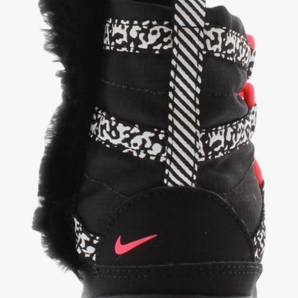 NIKE Girl's Rosherun Hi Sneakerboot (PTV) Black/Hyper Punch-White NWOT 11C - Picture 4 of 8